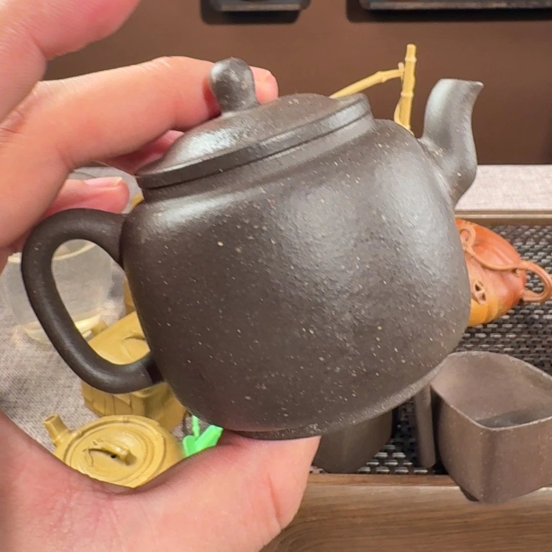 欧***店茶壶紫砂墨林 寒江 玉镯 汤包