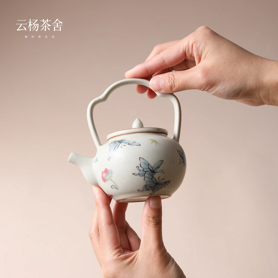 【年终上新】青花蝴蝶系列提梁壶 容量约170cc