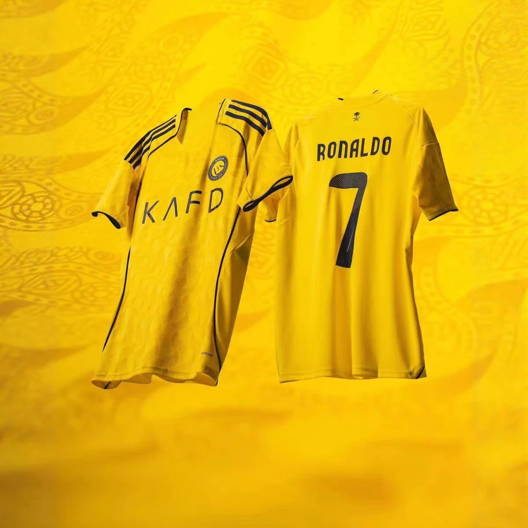25/26赛季利雅得胜利主场球衣C罗7号球迷球员版足球服上衣短袖