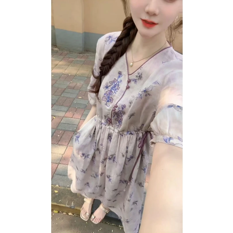 『紫霞记忆X』HH设计显瘦百搭时尚连衣裙30371