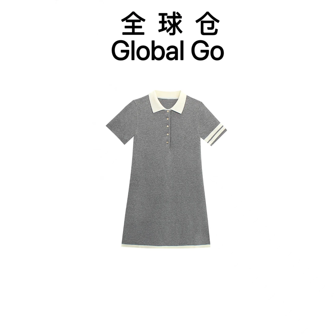 【全球仓Global Go】夏季新款连衣裙100%莱赛尔学院风裙子1403