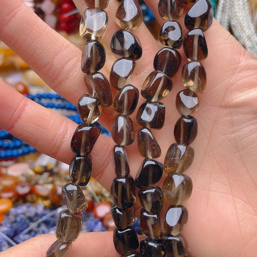 玛瑙/玉髓珠宝半成品未镶嵌茶晶1条随行