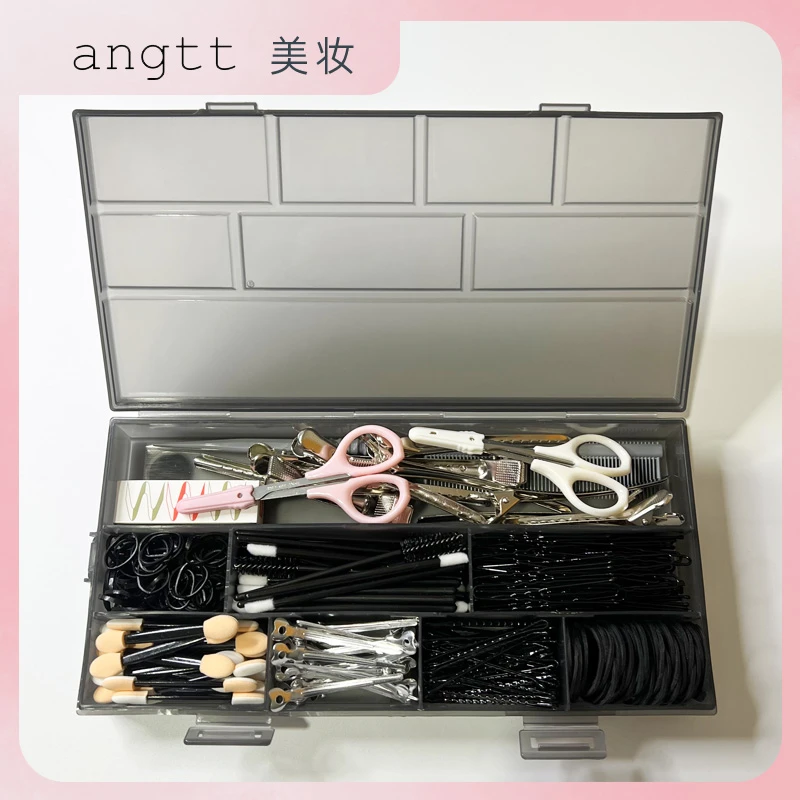 质感收纳盒发型师化妆师专用便捷发夹梳子发夹发卡首饰盒M25