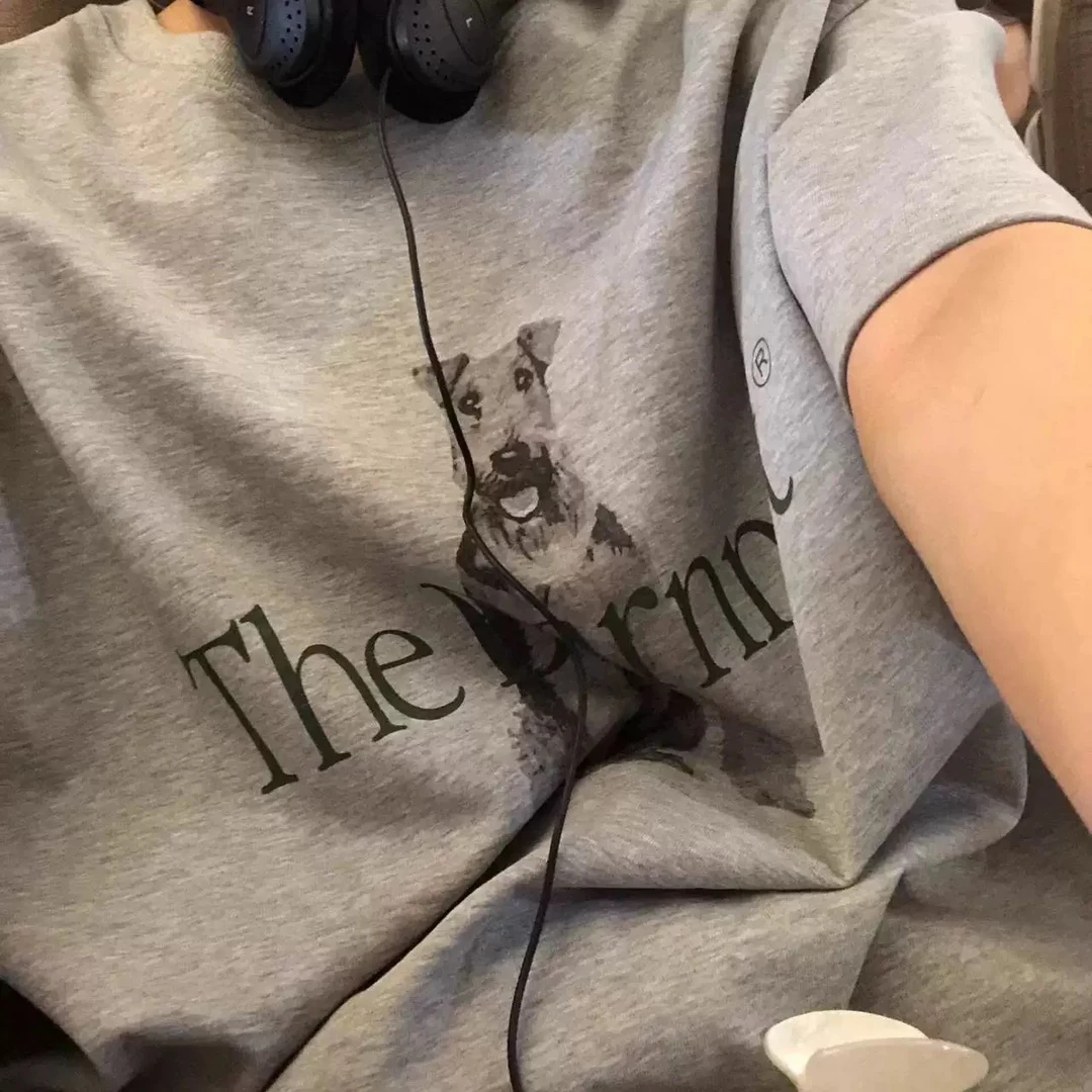 韩国东大门代the barnnet八奶小狗系列宽松圆领短袖T恤#