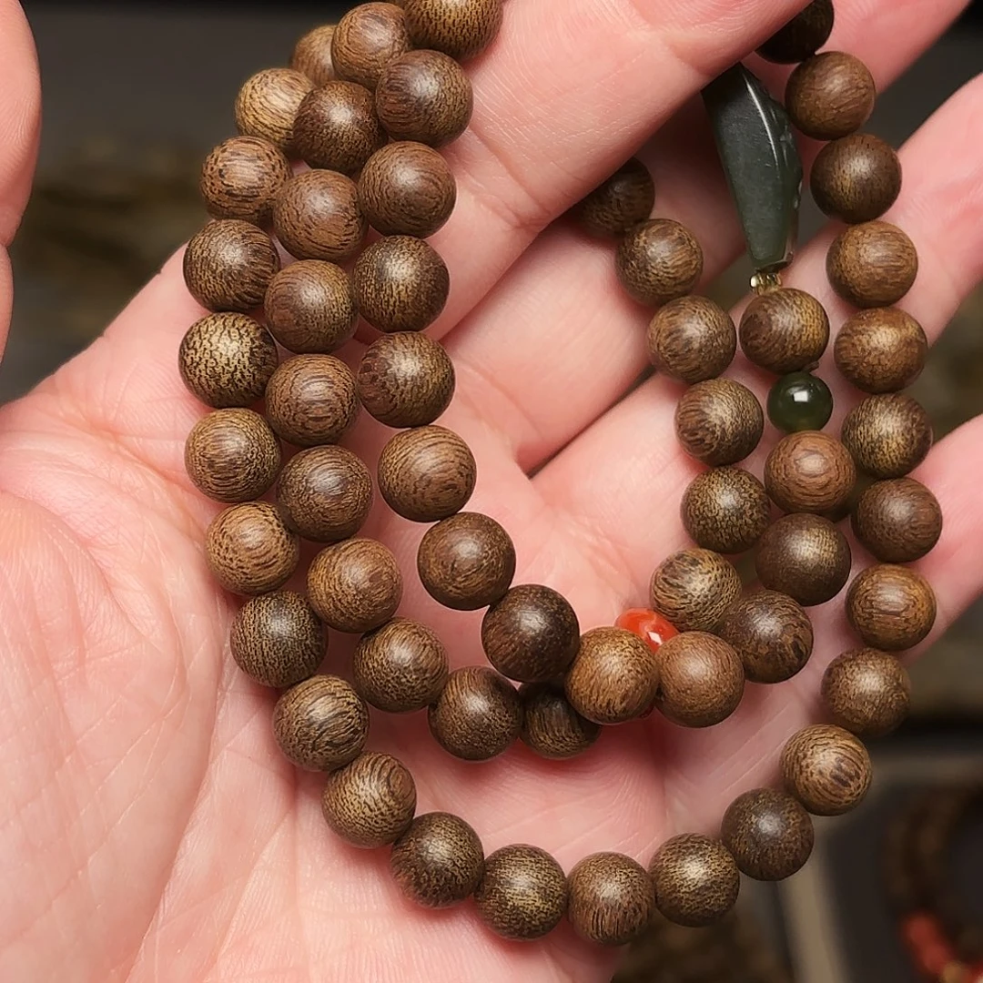 沉香手串越南芽庄绿棋楠帝王限量款08设计