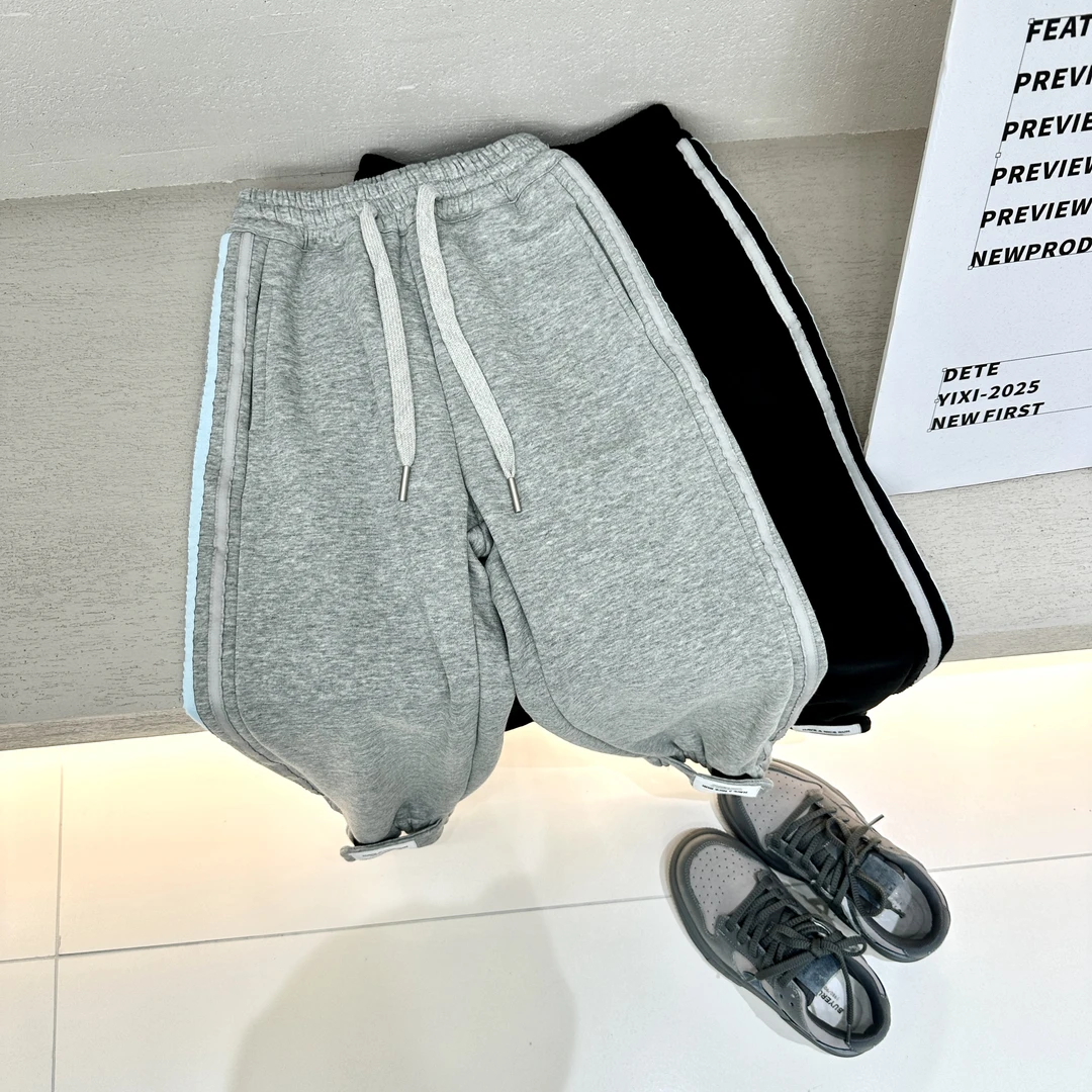 【良田.kids】2025新款青少年秋冬加绒针织长裤（56257）