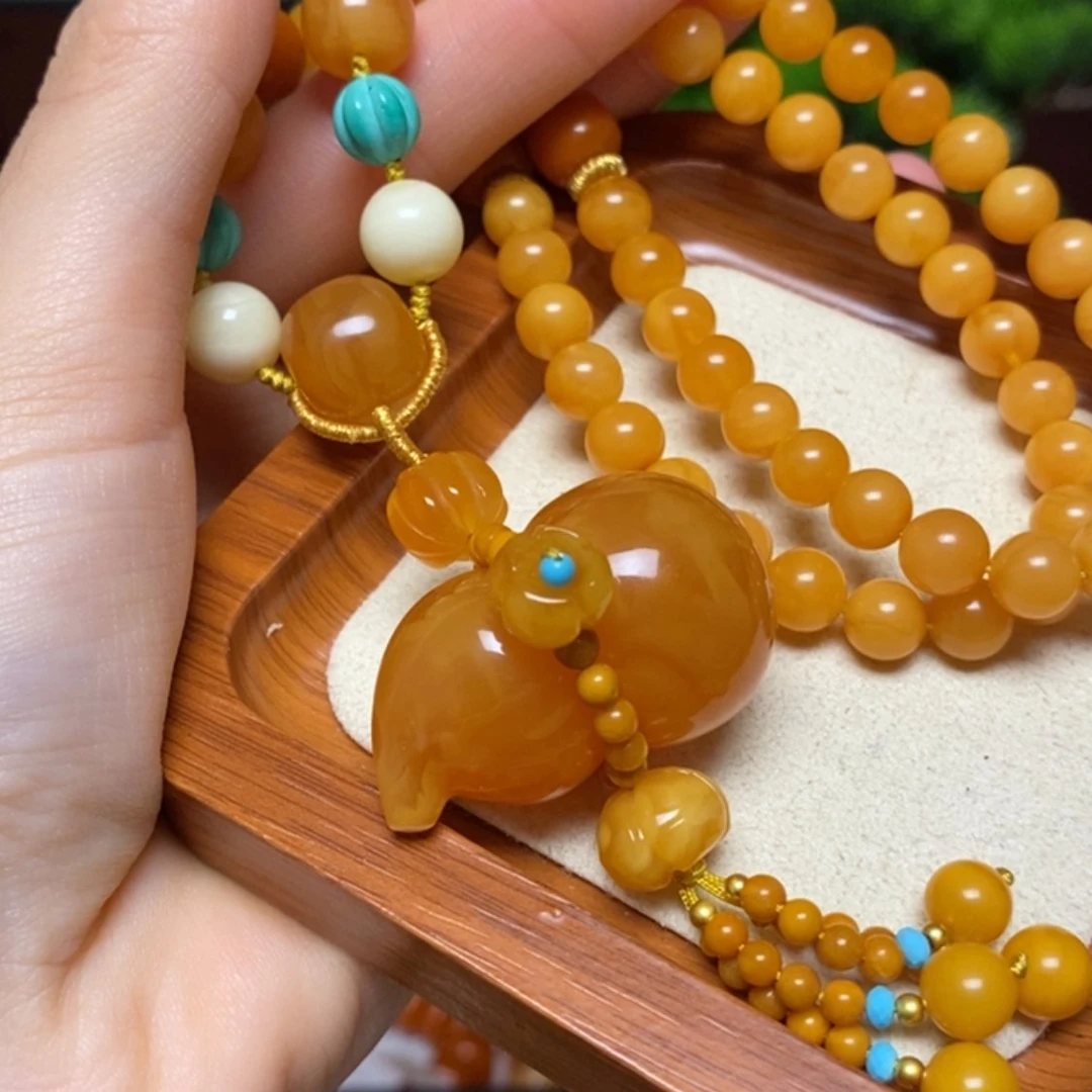 【闪购商品】蜜蜡颈饰未镶嵌项链