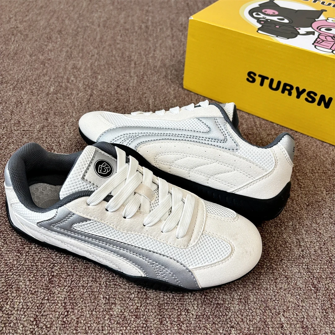 网面透气赛车鞋小众原创德训鞋男ins休闲情侣运动鞋2025夏季新款