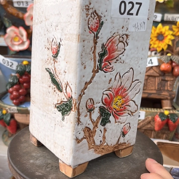 紫砂花盆粗陶材质多肉花盆