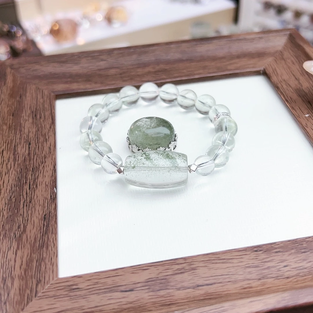 水晶手链未镶嵌?*果薄荷绿➕绿幽灵