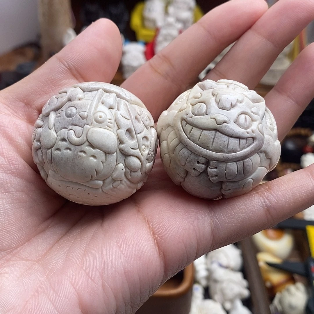 鹿骨把件c22龙猫手球40尺寸