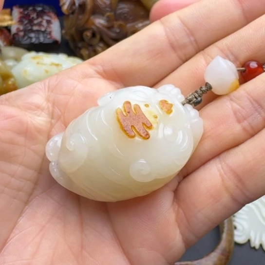 和田玉挂件未镶嵌流*兔
