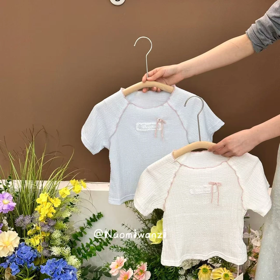 FX-1157-儿童时尚洋气百搭插肩袖圆领T恤（夏款）