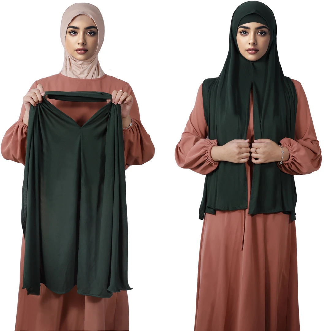 马来莫代尔包头方便围巾 单色丝光棉汗布头巾柔软披肩时尚长巾