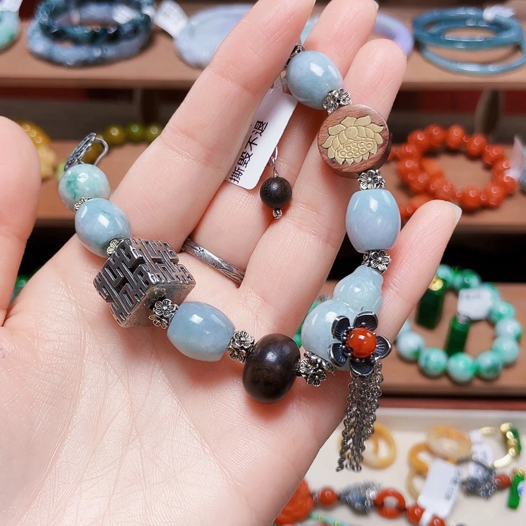 翡翠未镶嵌手链饰品