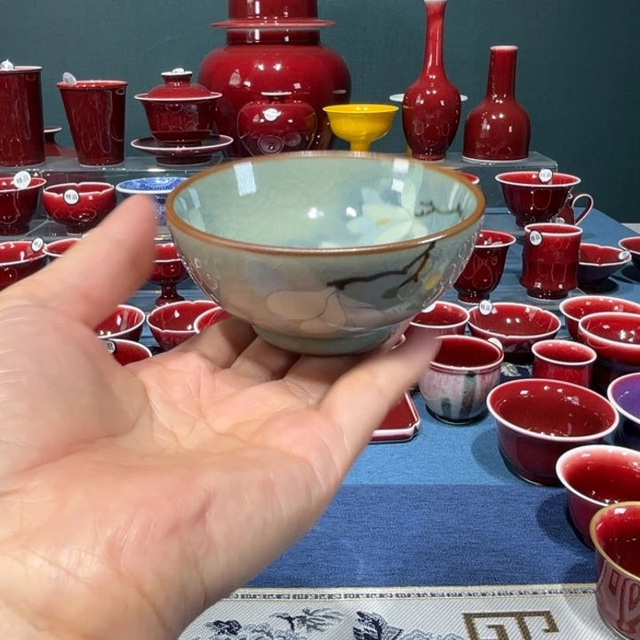 景德镇浅行窑柴窑普普洱杯
