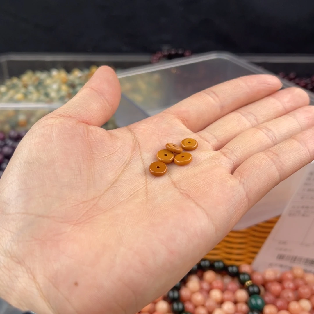 白玉菩提吊坠q6mm 30+6 橄榄隔片