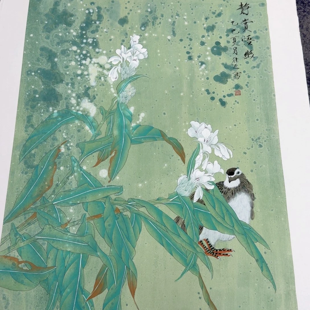 国画国画作品山水花鸟纯手绘
