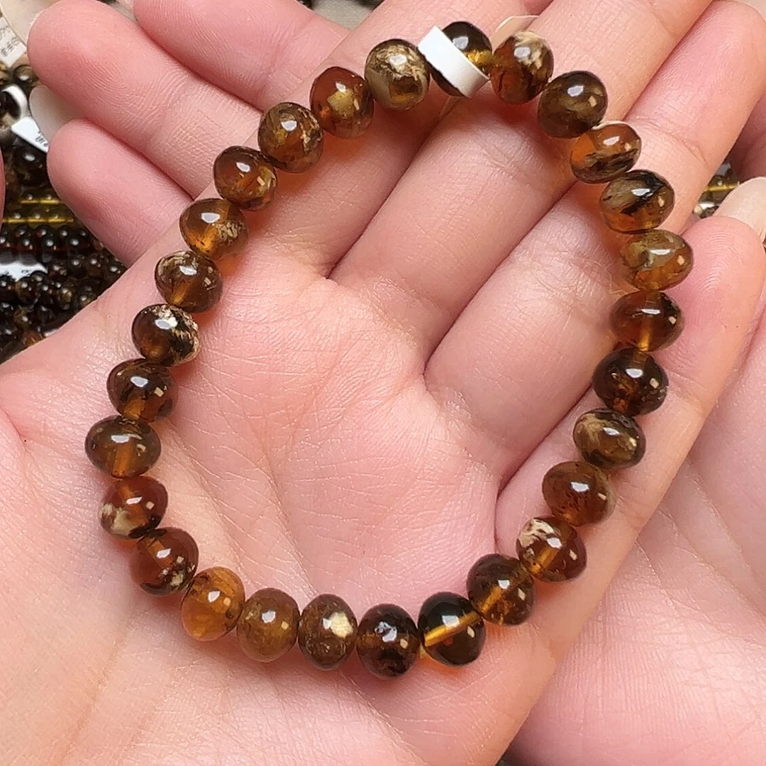 琥珀未镶嵌裸石抚顺琥珀八10396