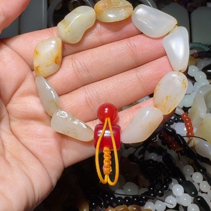 和田玉未镶嵌手链