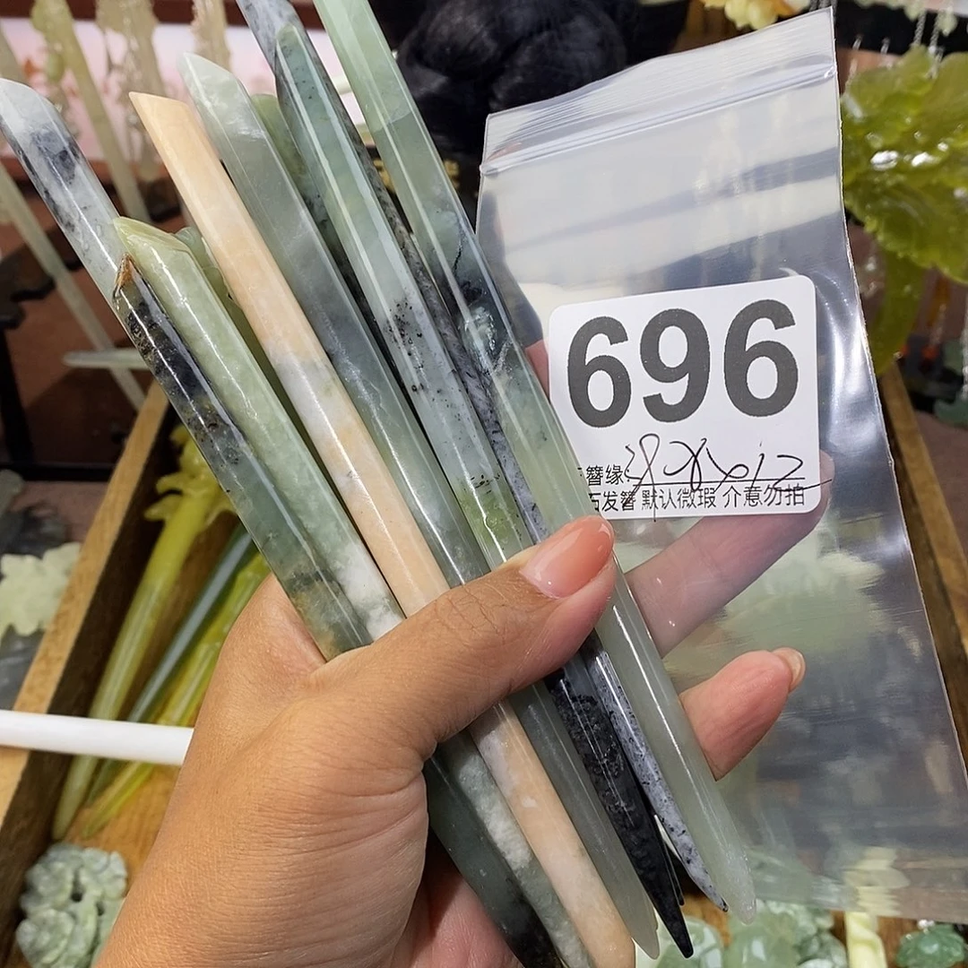****✪未镶嵌蛇纹石玉发饰