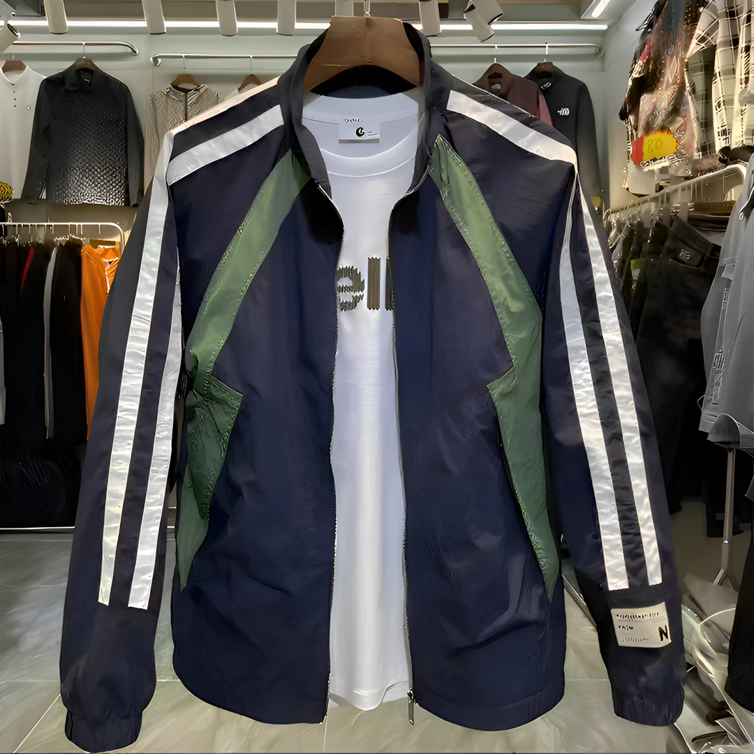 春夏季速干防晒外套男士时尚百搭休闲宽松防水翻领夹克上衣情侣款