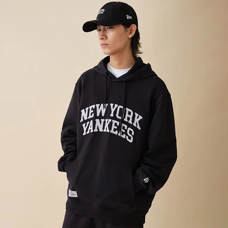 NEWERA纽亦华卫衣男女NY字母刺绣运动套头衫14397988