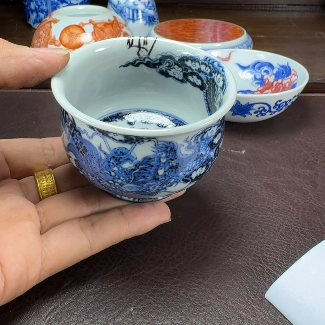 @****瓷片当代景德镇陶瓷手绘茶具