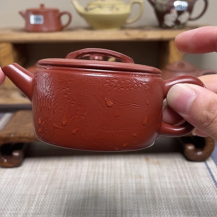 筛***子茶壶紫砂原矿手工紫砂壶