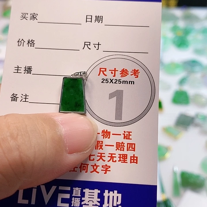 【闪购商品】翡翠颈饰18K金镶嵌翡翠