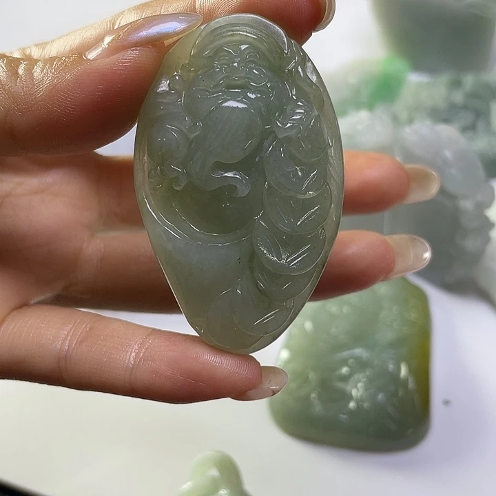 自***乐未镶嵌定制翡翠毛货31