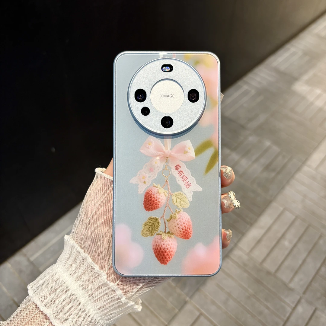 苹果/华为/oppo/vivo/小米 莓有烦恼适用mate60肤感玻璃手机壳