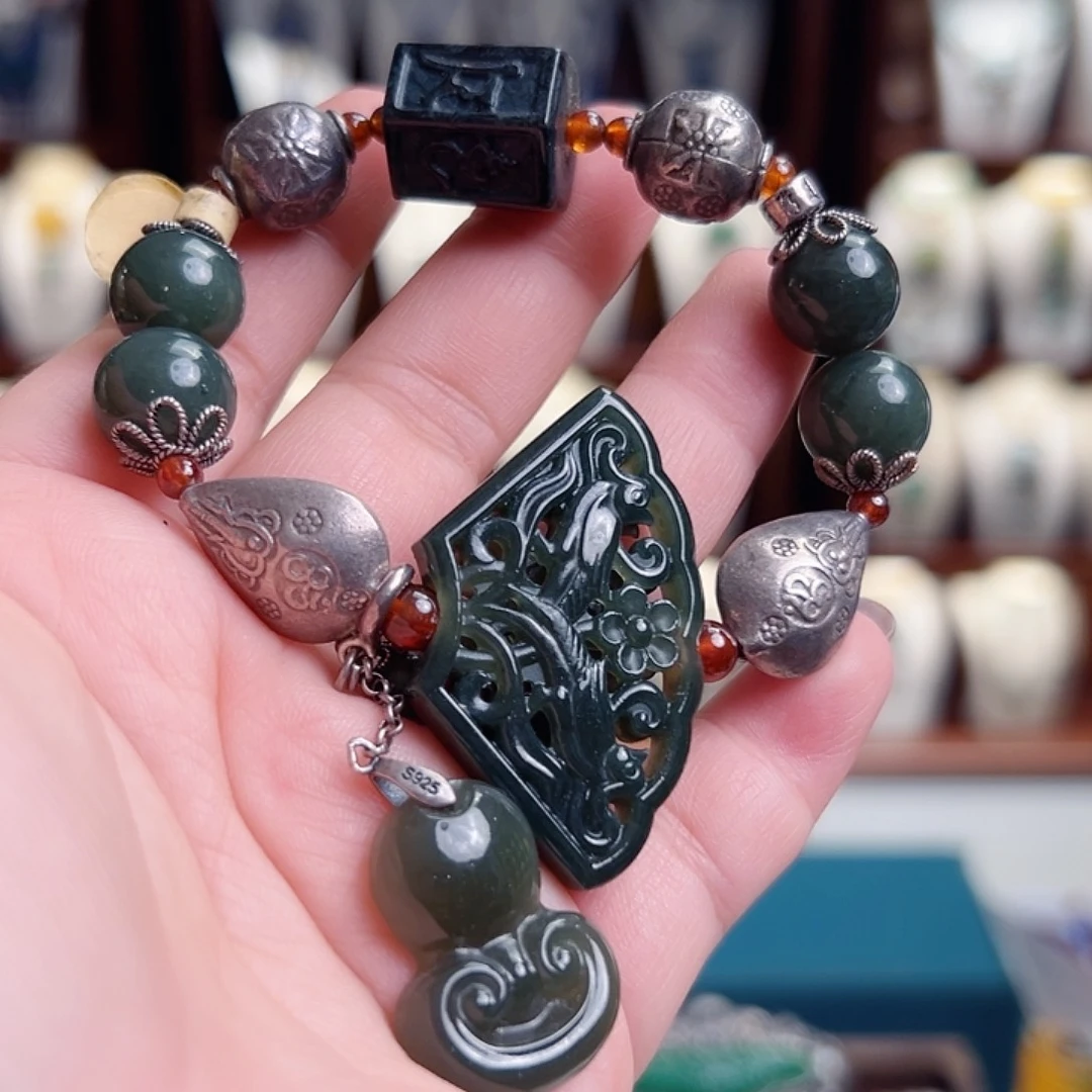 和田玉未镶嵌手链国风