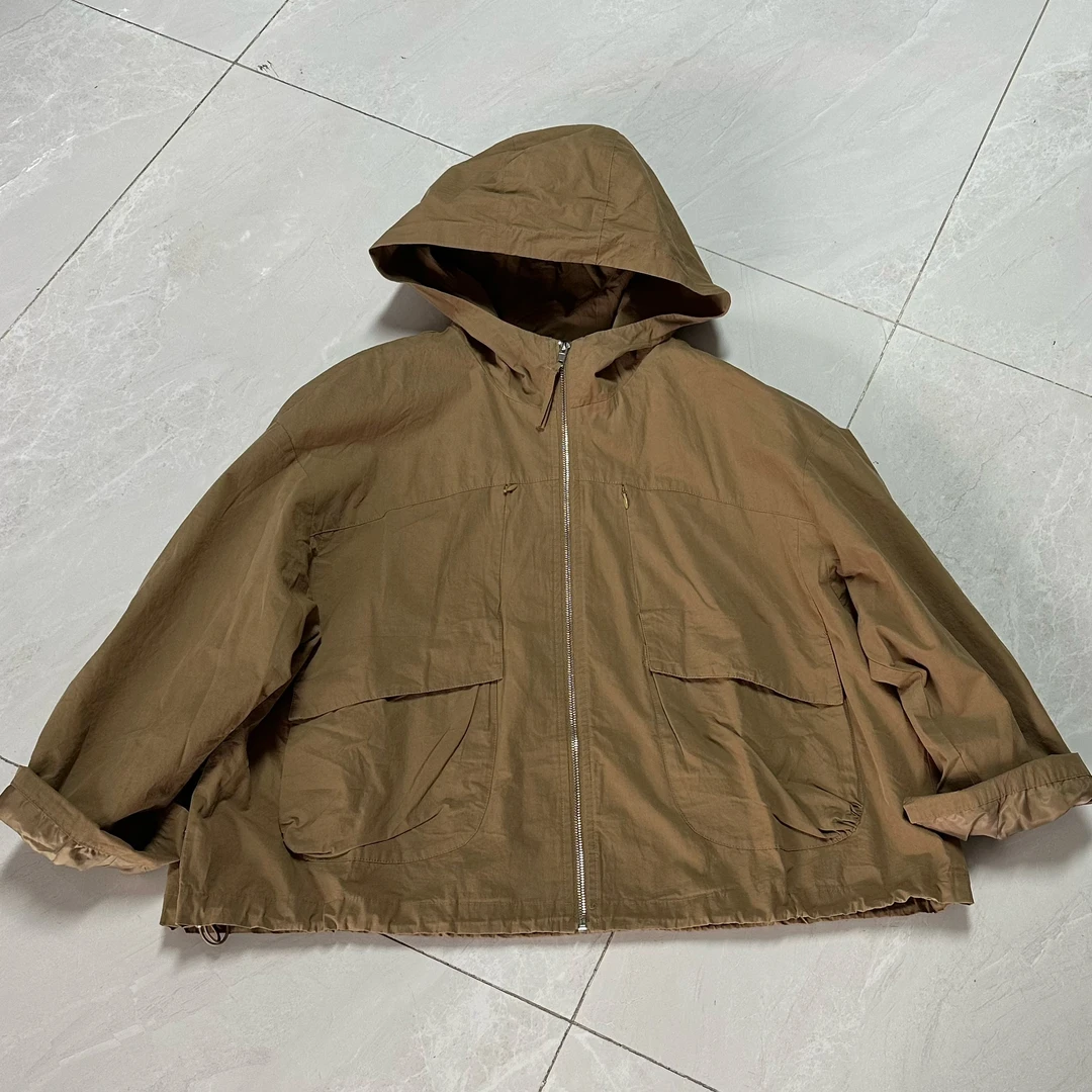 24222新款宽松休闲百搭连帽外套