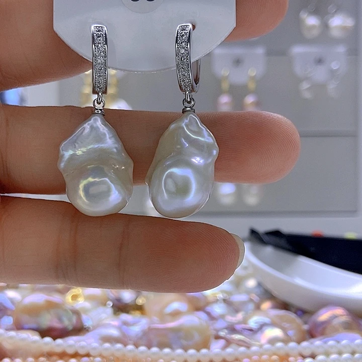 N***H银S925镶嵌淡水珍珠颈饰69