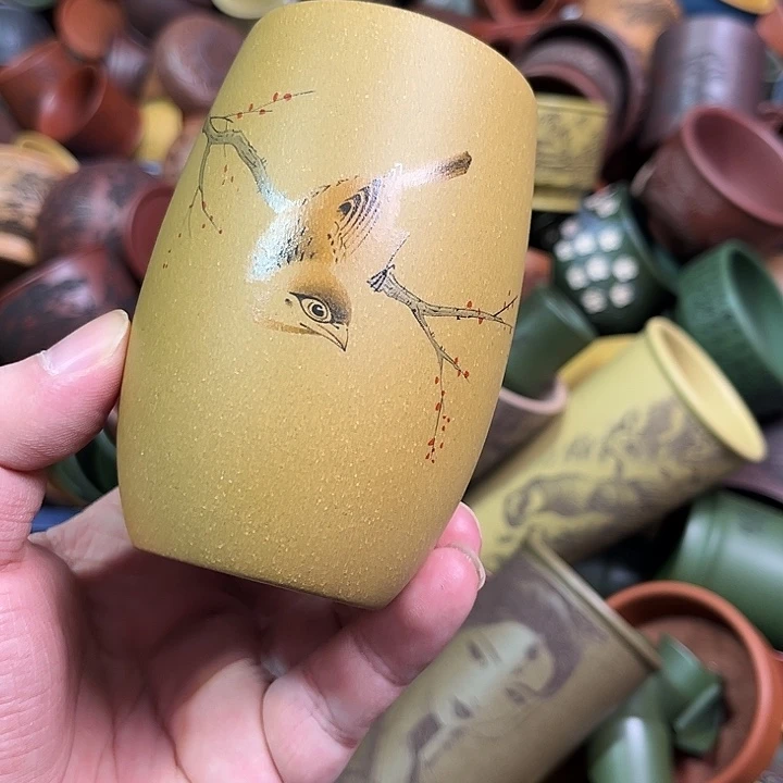 紫砂茶杯全手工紫砂主人杯