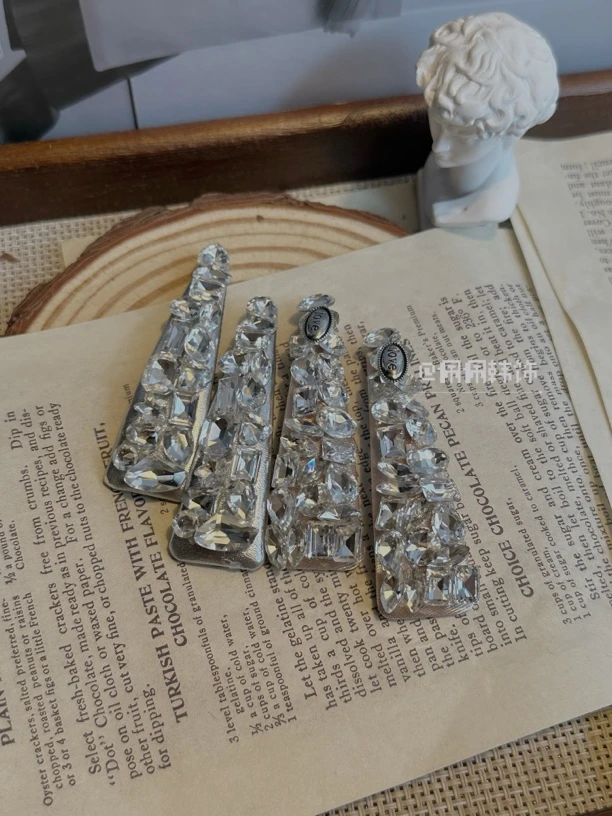 【PEI】玉轮/发夹日韩一字夹原创设计复古ins边夹刘海夹气质鸭嘴夹