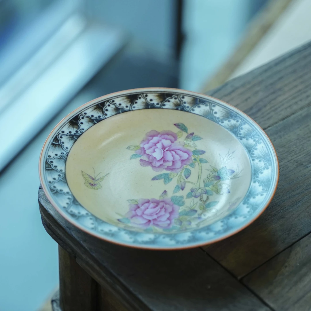 【小田甄陶】繁花-霖溪山房-壶承-直径15CM（霖溪0078）