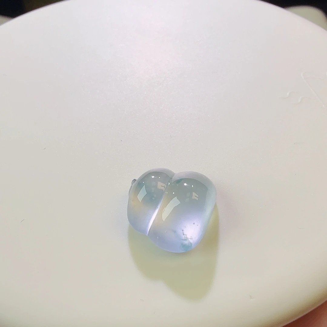 翡翠裸石高冰飘花葫芦