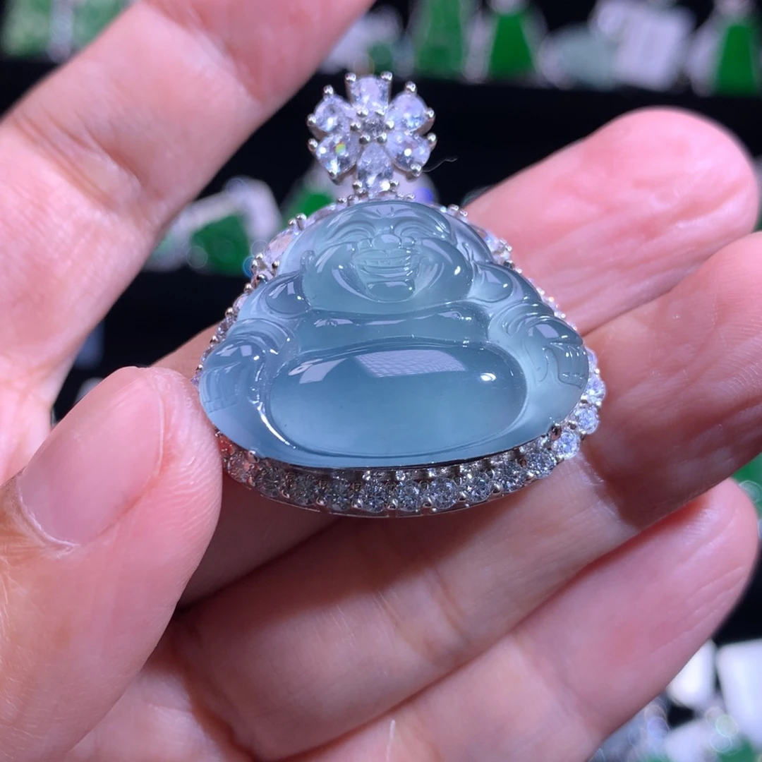 【闪购商品】颈饰银S925镶嵌翡翠