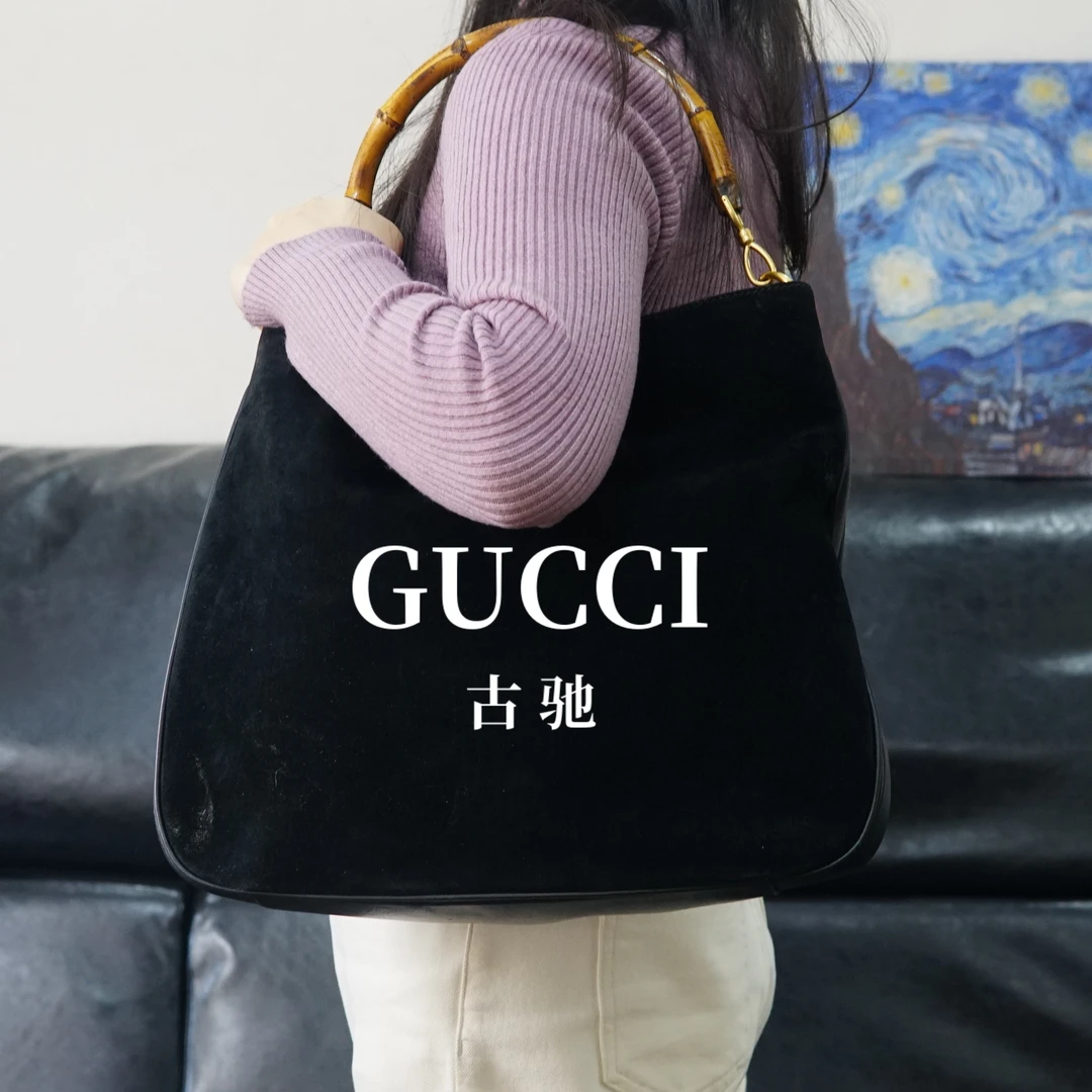 95新 GUCCI/古驰 竹节单肩包/JJ12413199/3199