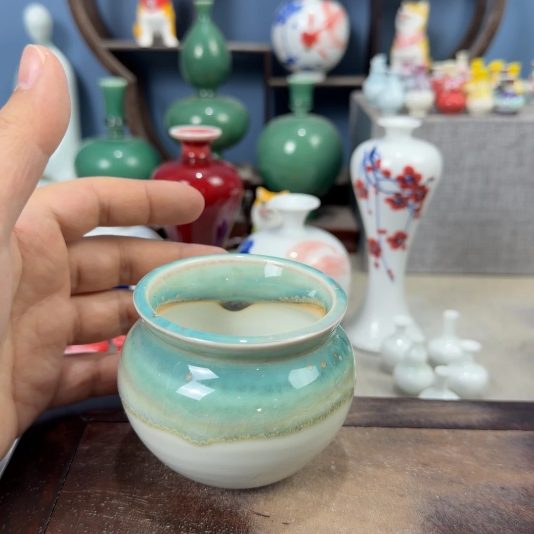 陶瓷手工小花器摆件