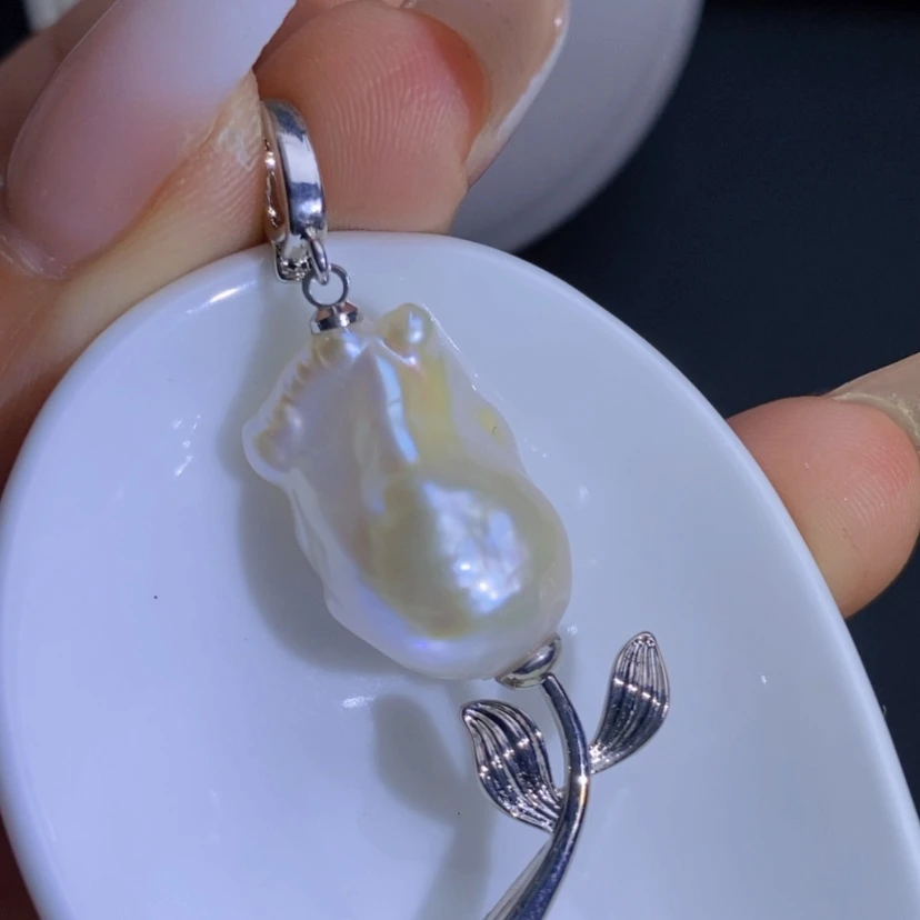 【闪购商品】合金淡水珍珠天然珍珠（微瑕）
