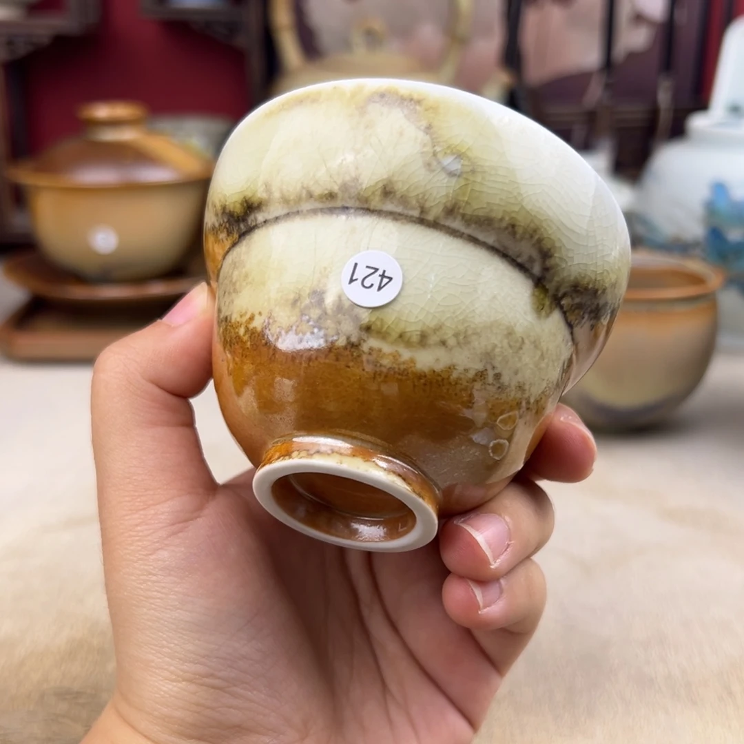 杯纯手工柴烧主人杯