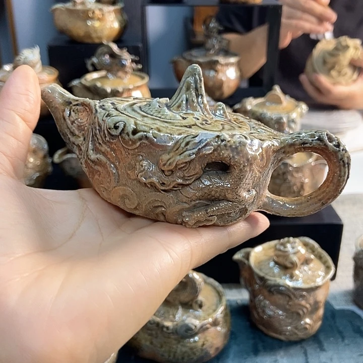 久****士焚纯手工柴烧壶（微瑕）