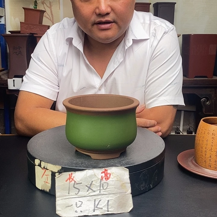 紫砂花盆货号一只KK1