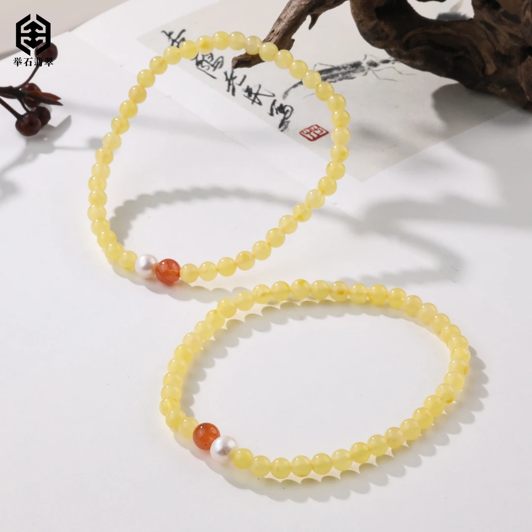【举石臻品】TH0525-222-0106蜜蜡手串（一件/多样性发/约4mm）O