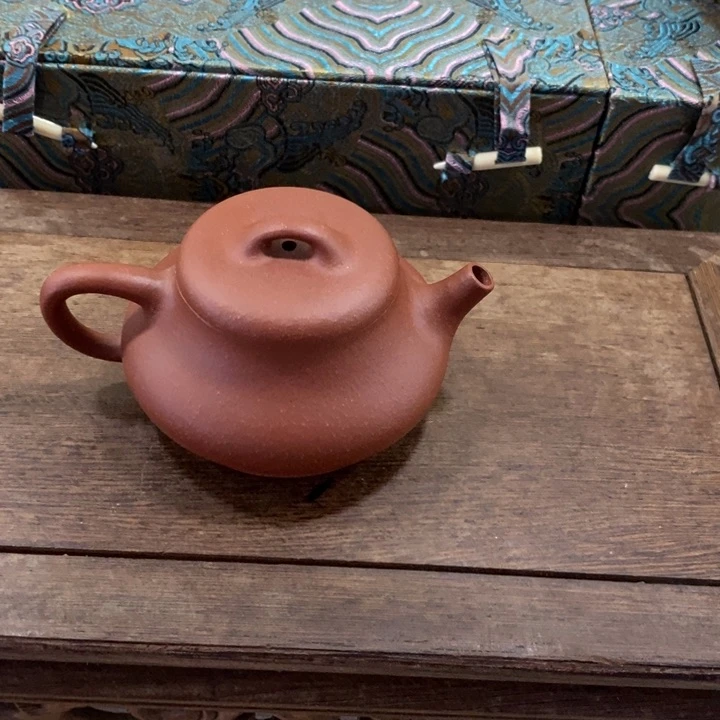 茶壶紫砂石瓢红皮龙紫砂壶
