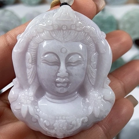 翡翠颈饰未镶嵌观音福利