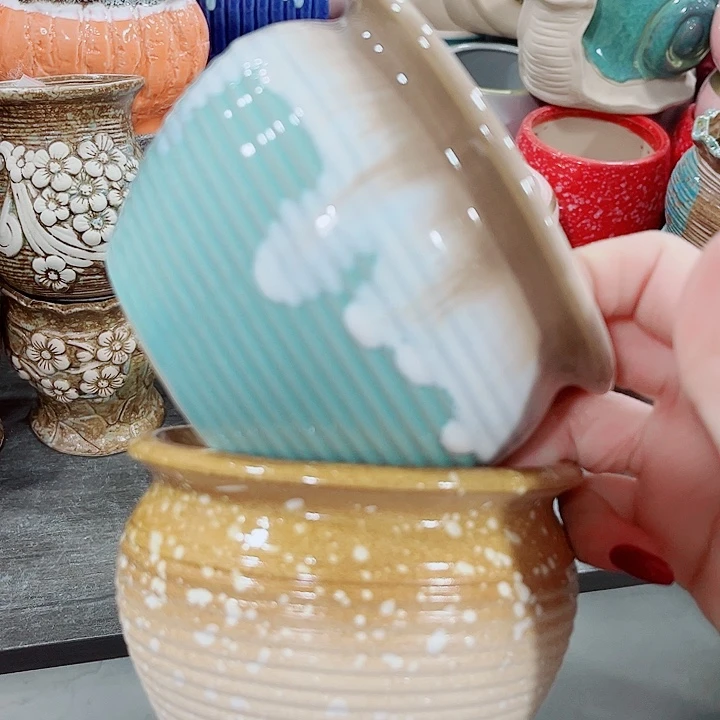 多肉陶瓷花盆满10元包邮